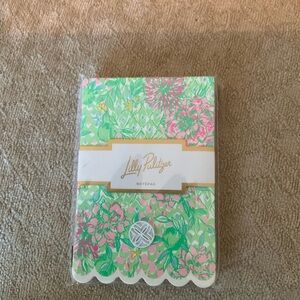Lilly Pulitzer Pink and Green Floral Notepad
